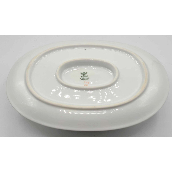 Vtg KPM Krister China Germany Sauce Gravy Boat and Creamer. Gold Rose Design - Picture 10 of 16